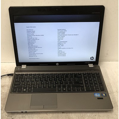 HP ProBook 4530s 15-Inch Core i5 (2410M) 2.30GHz CPU Laptop