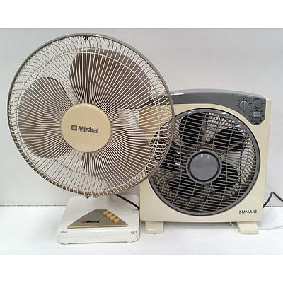 Mistral Three Speed Fan And Sunair Fan