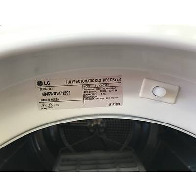 LG 8KG Sensor Dry Clothes Dryer