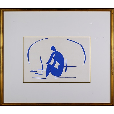 Henri Matisse (1869-1954, French), Baigneuse dans les Roseaux 1958, Lithograph