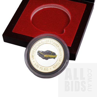 Silver Stunner Limited Edition Gold and Silver Plated Torana Collector Token in Timber Display Case