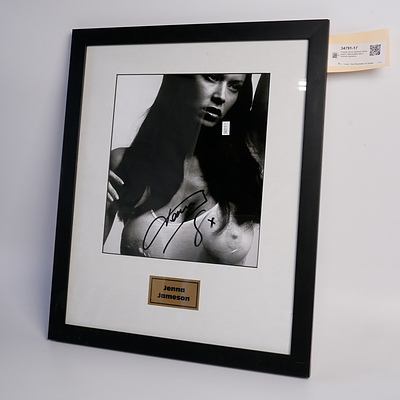 Framed Jenna Jameson Photographic Memorabilia with Facsimile Signature