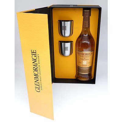 Glenmorangie Highland Single Malt Scotch Whiskey - Aged 10 Years 700ml - In Presentation Box with Two Cups