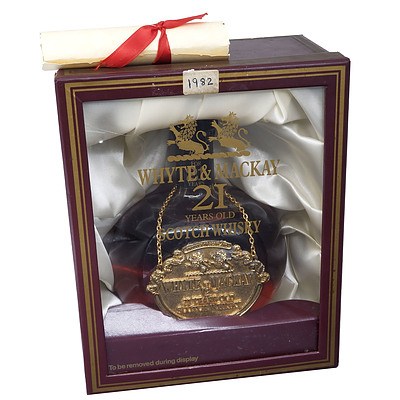 Whyte and Mackay 21 Years Old Scotch Whiskey in Presentation Box