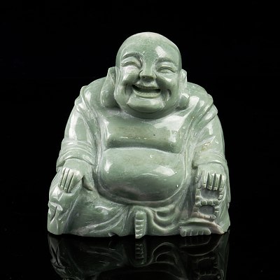 Eastern Carved Hardstone Sitting Buddha