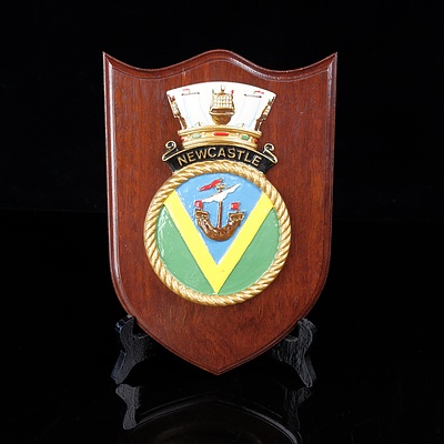 Boxed 'Newcastle' Naval Plaque