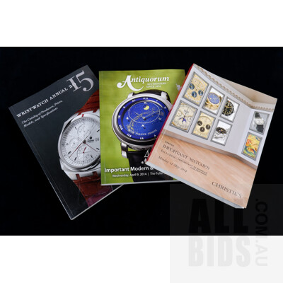 Three Collectable Wrist Watch Guide Books