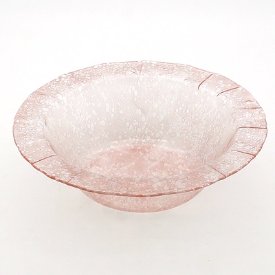 Peter Crisp (1959-) Art Glass Bowl, Signed