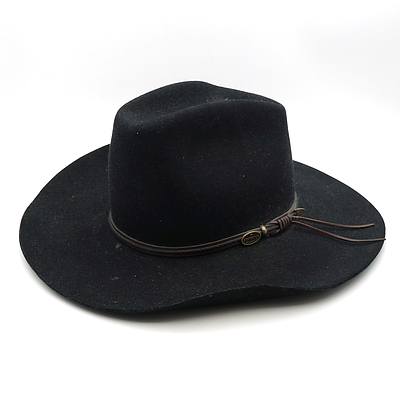 Australian Statesman Wetherby Dark Fur Felt Hat, Size 61