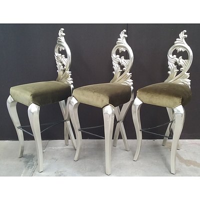 3 Italian Reisner Tall Chairs
