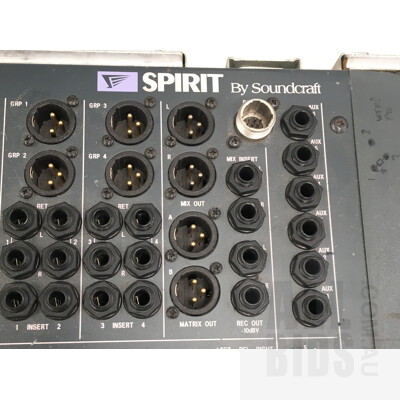 Soundcraft 24 Channel Spirit Live 4.2 Console In Road Case On Casters