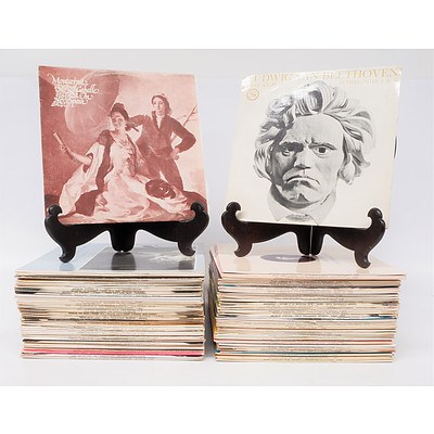 Quantity of Approximately 100 Vinyl LP Records Including Handel, Grieg , Beethoven and more