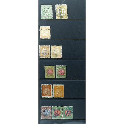 Victorian and Australian Pre Decimal and Decimal Duty Stamps