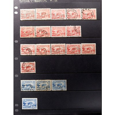 One Sheet of Australian Harbour Bridge 2d and 3d Stamps