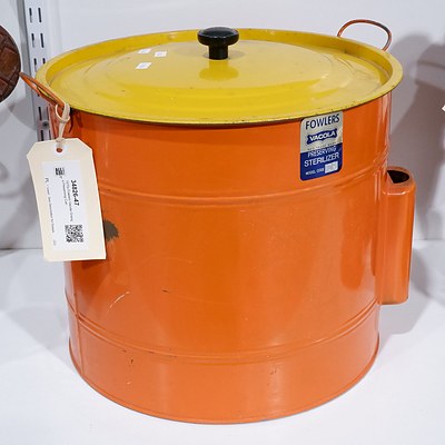 1970s Fowlers Vacola Orange Preserving Can