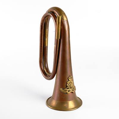 Antique Copper and Brass Bugle