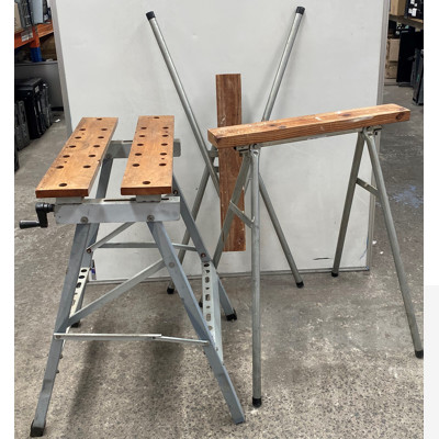 Foldable Work Benches - Lot Of 3