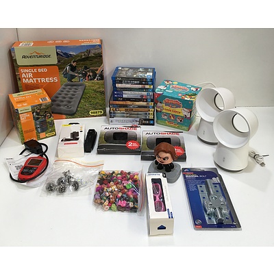Assorted Toys, DVD, PS4 Games, Car And Camping Accessories - Lot of 28