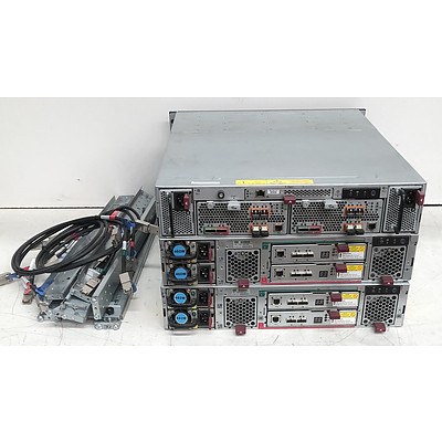 HP StorageWorks P6300 SAN Array w/ 2 x HP StorageWorks 12-Bay SAS Arrays