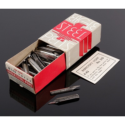 25 Boxes of 1444  Eagle E-740 'Tutor' Medium Fine Point Steel Pen Nibs