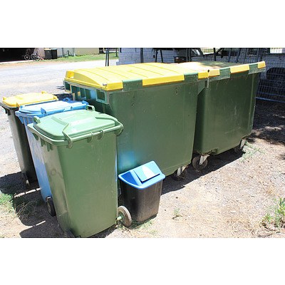 Commercial Waste Bins - Lot of Five