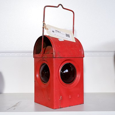 Vintage MMBW Red Safety Lantern