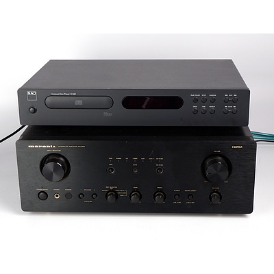 Marantz PM7200 Integrated Stereo Amplifier and NAD C542 Compact Disc Player