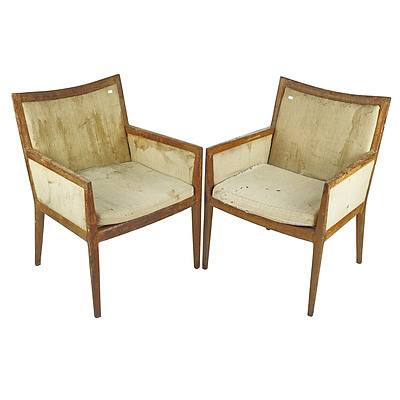 Pair of Fred Ward Blackbean Armchairs, Designed for the Reserve Bank