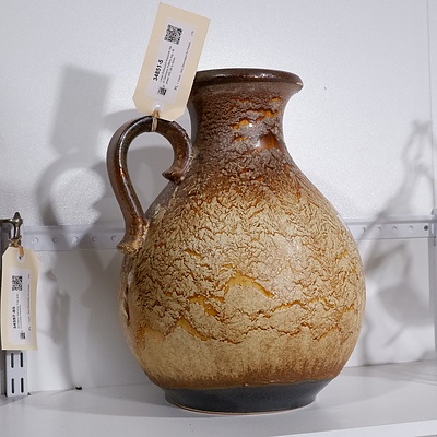 Large Scheurich-Keramik West Germany Pottery Jug - Marked 495-38 to Base