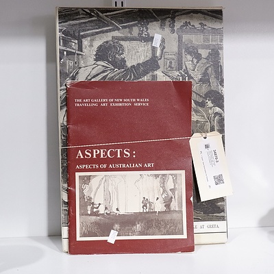 Reference Book 'The Australasian Sketcher 1880', 1970 Issue - and NSWAG Booklet Aspects of Australian Art