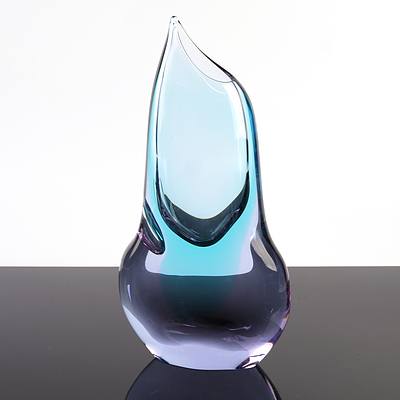 Vintage Rikaro Studio Glass Vase - Signed to Base