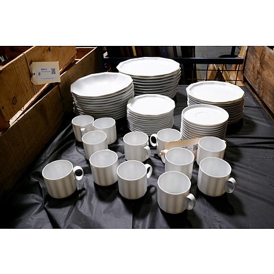 Large Rosenthaal White Porcelain Part Dinner Set - 71 Pieces