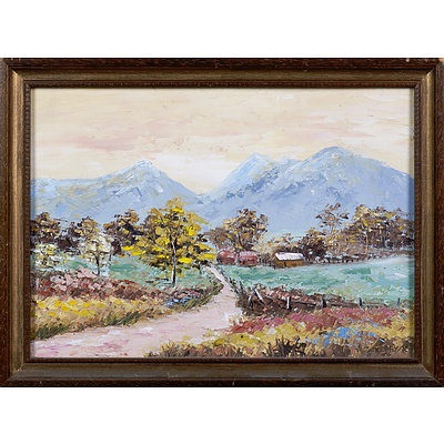 Kerry. K., Landscape, Oil on Board