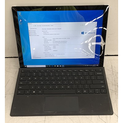 Microsoft Surface (1724) Pro 4 12-Inch 128GB Core i5 (6300U) 2.40GHz CPU 2-in-1 Detachable Laptop