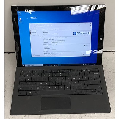 Microsoft Surface (1631) Pro 3 12-Inch 128GB Core i5 (4300U) 1.90GHz CPU 2-in-1 Detachable Laptop