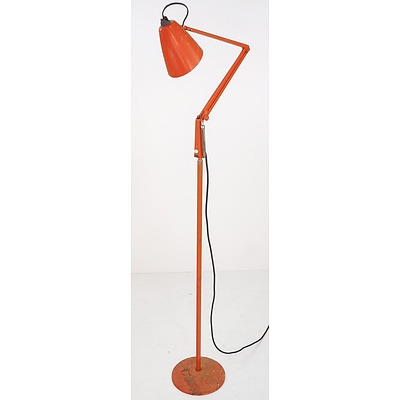 Retro Orange Planet 'Studio' Standard Lamp