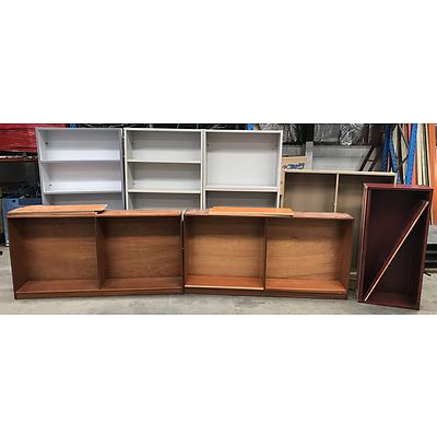 Lot Of Seven Assorted Office/Book Shelves