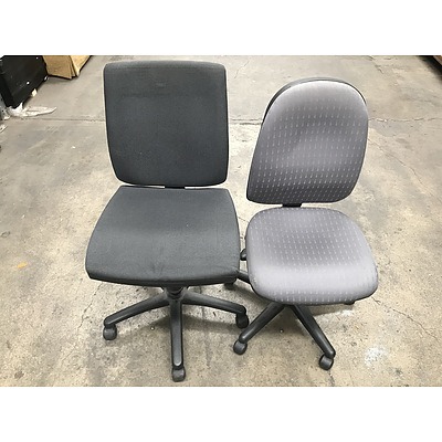 Office Desk Chairs -Lot Of Two