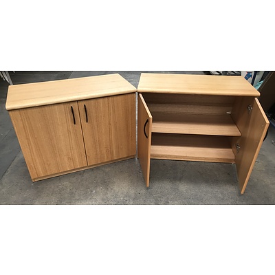Pair Of Office Storage Cabinets