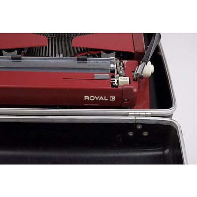 Vintage Royal Precision Portable Typewriter with Case