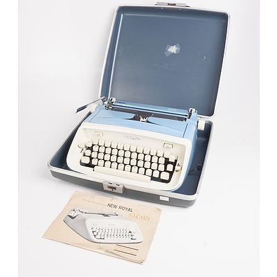 Vintage Royal Safari Portable Typewriter with Case