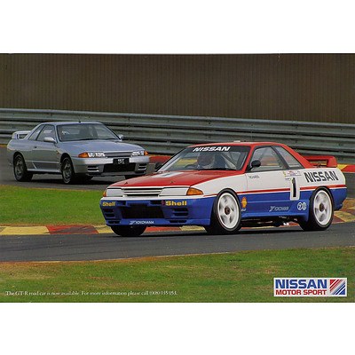 Assorted Vintage Nissan V8 Supercars Posters and Team Cards