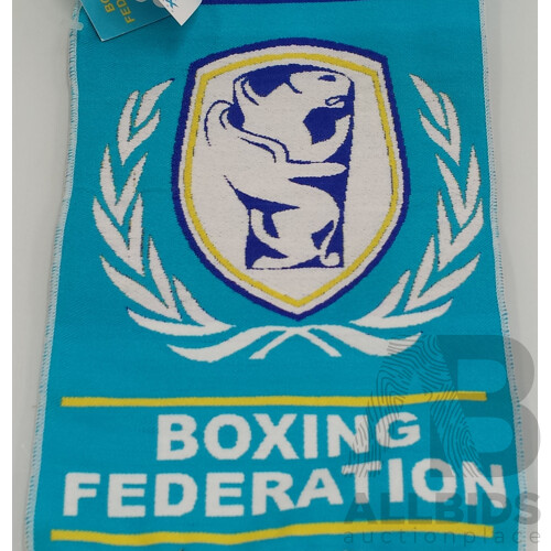 Kazakhstan Boxing Federation Focus Mits and Sash - New