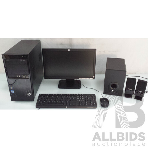 HP (QS391AV) Pro 3300 Series MT Desktop Computer w/ HP (HP LE1851wx) 18.5-Inch Monitor & Accessories