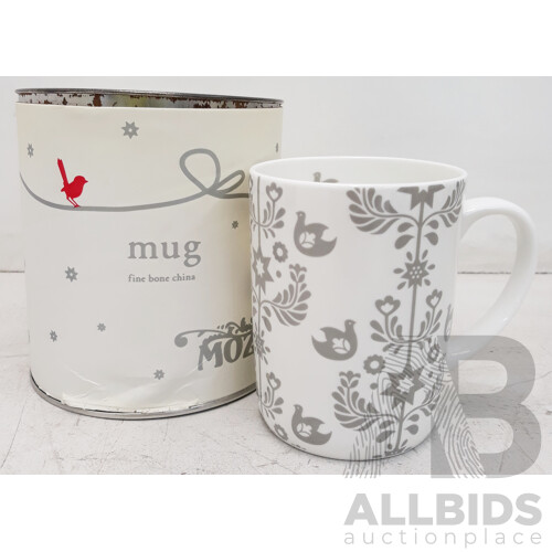 Mozi Fine Bone China Mugs - Lot of 7