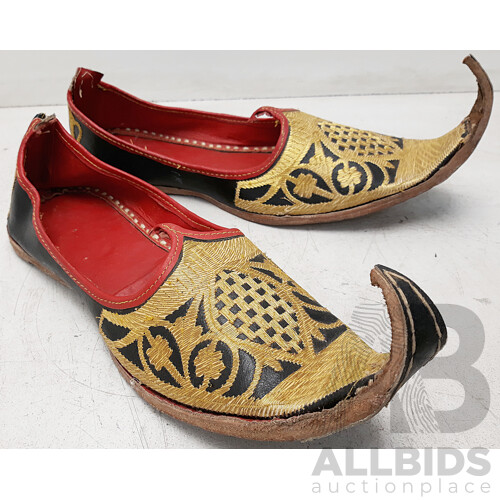 Aladdin Handmade Ethnic Sandal/Shoes Khussa Indian Leather - for Men