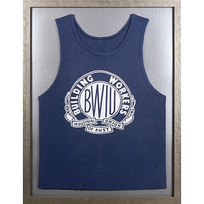 Framed Building Workers Union Singlet