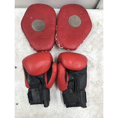 Martial Sports Australia Boxing Gloves with Madison Pads