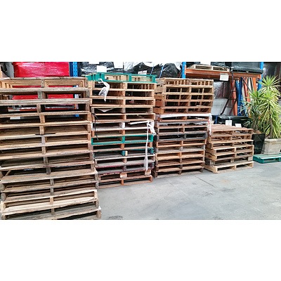 Large Lot Of Wooden Pallets -Approximately 50