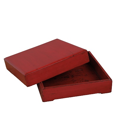 Chinese Red Lacquer Box